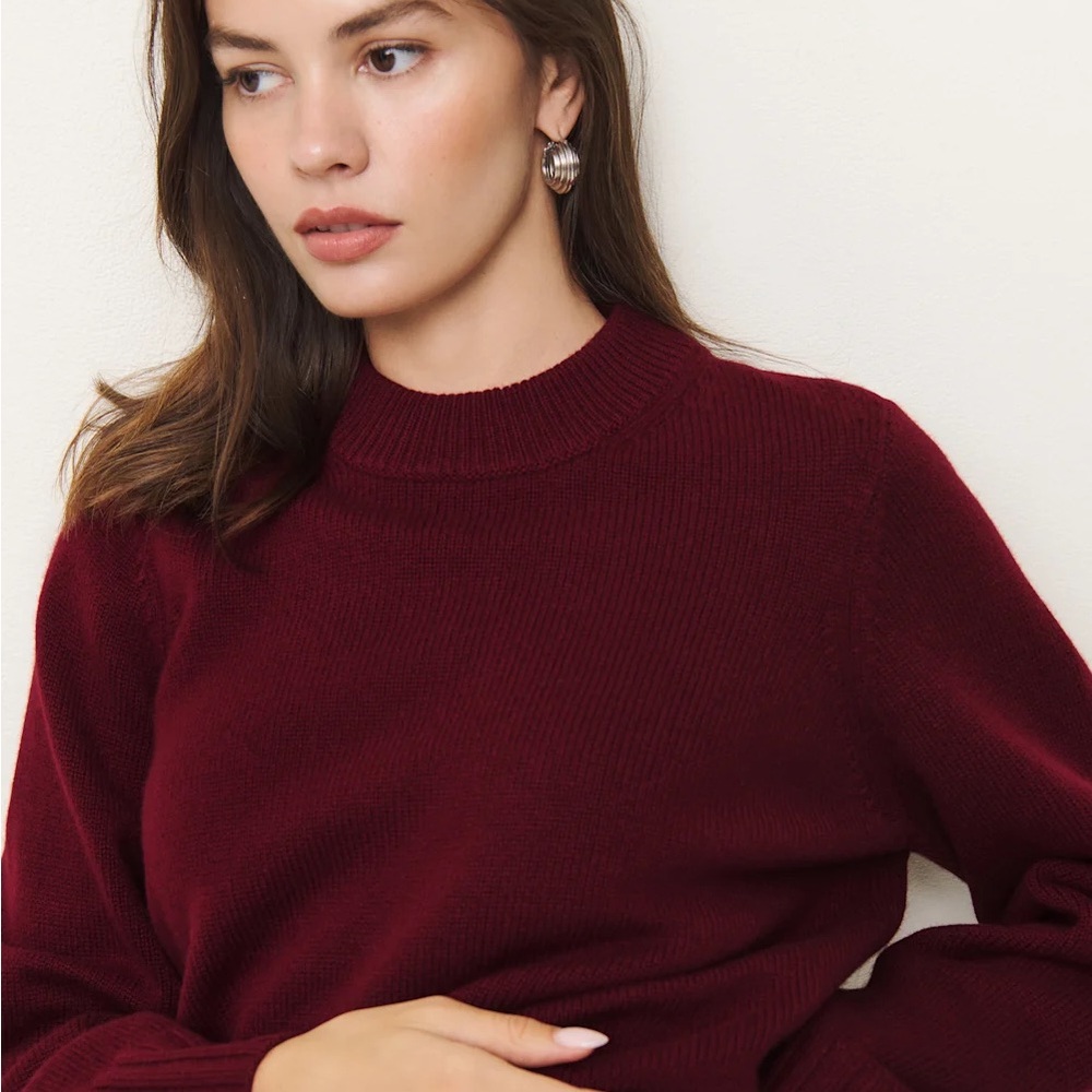 Reformation Calloway Regenerative Wool Crew Sweater New with tags size XL - Picture 4 of 4